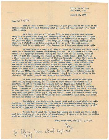 Lot #2056 Rose Kennedy Collection of Three Letters - Image 2