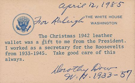 Lot #2016 Franklin D. Roosevelt?s 1942 Christmas Gift - Image 2