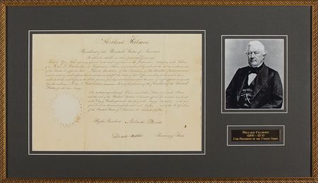 Lot #17 Millard Fillmore and Daniel Webster Signed