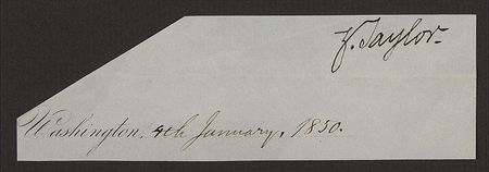Lot #16 Zachary Taylor Signature - Image 2