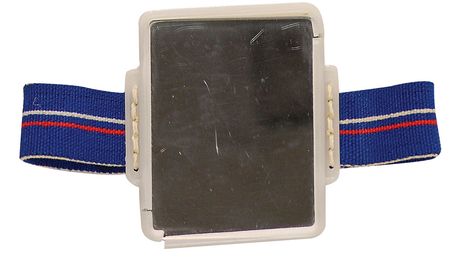 Lot #479 Flown Cosmonaut EVA Mirror: Cosmonaut mirror worn in space for a four-hour space walk outside of Mir - Image 1
