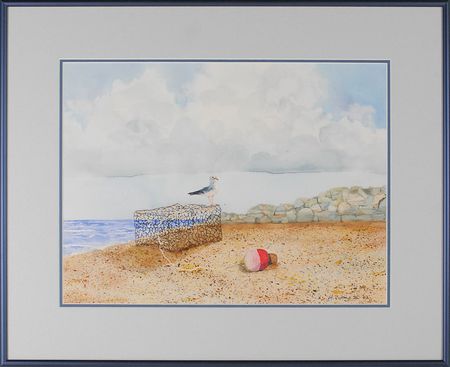 Lot #432 Michael Collins: Beautiful seascape from the Command Module Pilot - Image 1