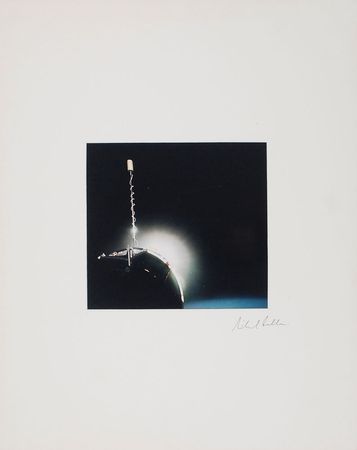 Lot #417 Gemini 10: Michael Collins: Incredible image from Gemini 10 - Image 1