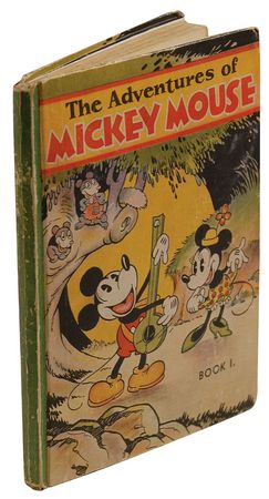 Lot #627 Walt Disney: Extremely rare ?block letter? Disney signed Mickey Mouse book - Image 2