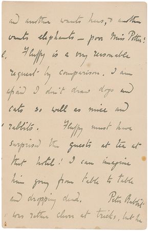 Lot #671 Beatrix Potter: “Peter Rabbit was rather clever at tricks, but he would never do any trick that required patience” - Image 3