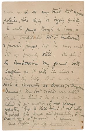 Lot #671 Beatrix Potter: “Peter Rabbit was rather clever at tricks, but he would never do any trick that required patience” - Image 4