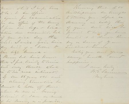 Lot #360 William T. Sherman Handwritten Letter Signed - Image 4