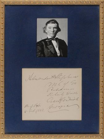 Lot #387 Alexander Stephens Check - Image 1