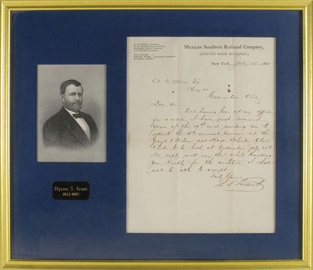 Lot #31 U. S. Grant Handwritten Letter Signed - Image 1