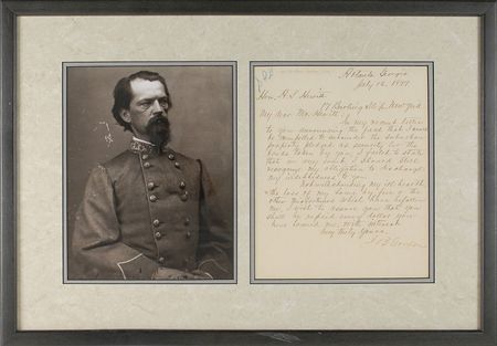 Lot #337 John B. Gordon Handwritten Letter Signed - Image 1