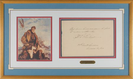 Lot #357 Eddie Rickenbacker: ?May human beings never again be forced to endure another War? - Image 1
