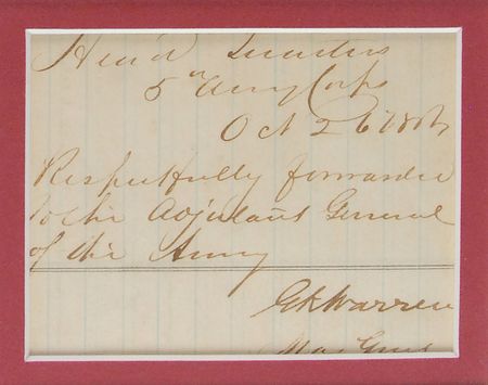 Lot #365 Gouverneur K. Warren Endorsement - Image 2