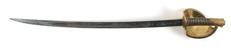 Lot #327 Civil War Model 1860 Union Naval Cutlass by Ames Cutlass - Image 3