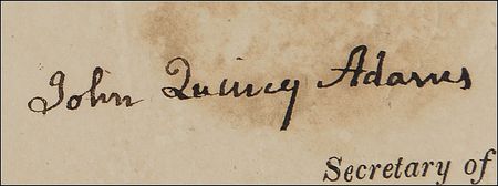 Lot #9 James Monroe and John Quincy Adams: 1821 ship’s papers signed by two presidents - Image 2