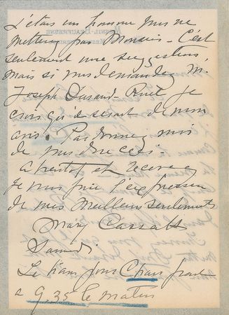Lot #584 Mary Cassatt: 