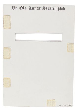 Lot #439 Richard Gordon Flown Data Card - Image 1