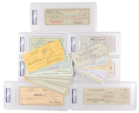 Lot #851 Celebrity Checks Checks - Image 1