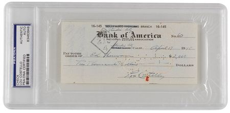 Lot #851 Celebrity Checks Checks - Image 2