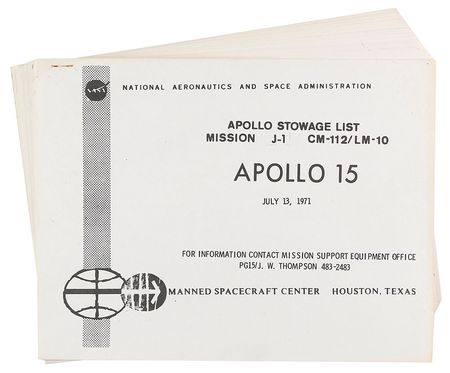 Lot #536 Apollo 15 - Image 1