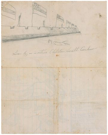 Lot #362 Siege of Vicksburg Hand-Drawn Map - Image 2