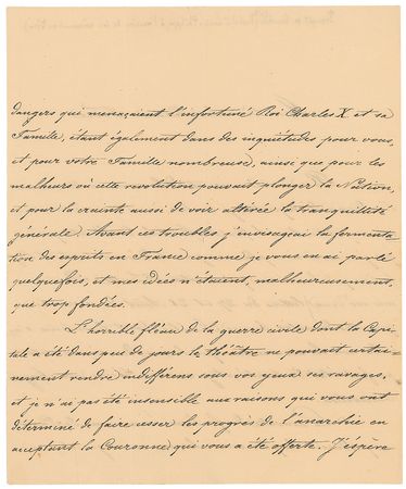 Lot #302 King Francis I of the Two Sicilies Signed Letter - Image 2