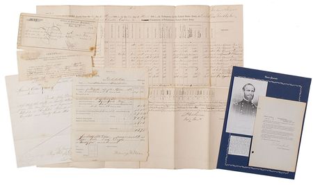Lot #371 Civil War Documents Documents - Image 1