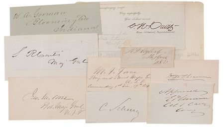 Lot #372 Civil War Signatures Signatures - Image 1
