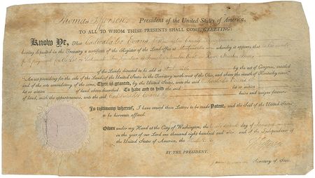 Lot #5 Thomas Jefferson and James Madison: 1806