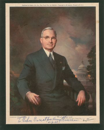 Lot #58 Harry S. Truman Signed Photograph - Image 2