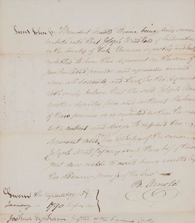 Lot #322 Benedict Arnold: The Revolution’s notorious traitor files suit - Image 2