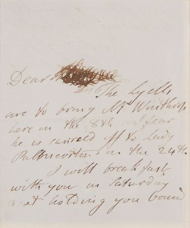 Lot #170 Charles Babbage Handwritten Letter Signed - Image 1