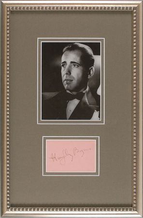 Lot #846 Humphrey Bogart Signature - Image 1