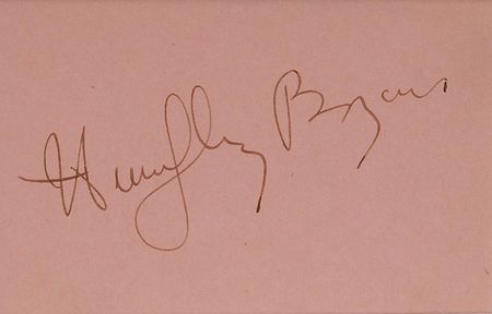 Lot #846 Humphrey Bogart Signature - Image 2