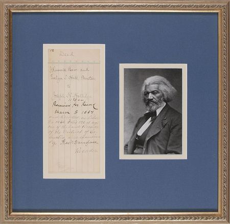 Lot #290 Frederick Douglass Signed Document - Image 1
