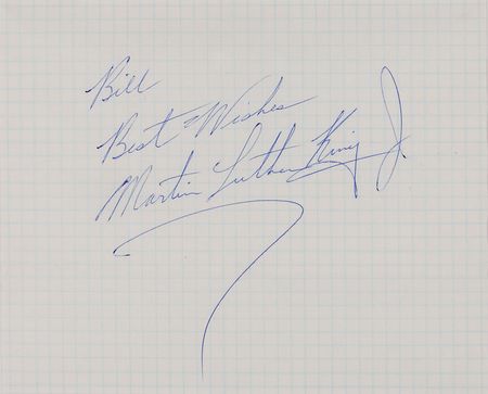 Lot #145 Martin Luther King, Jr Signature - Image 2