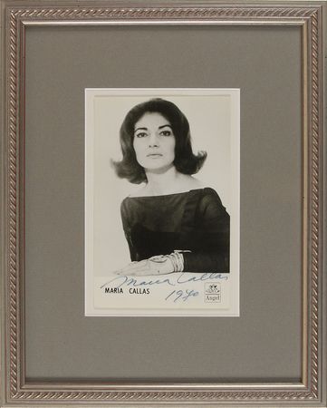 Lot #724 Maria Callas Signed Photograph - Image 1
