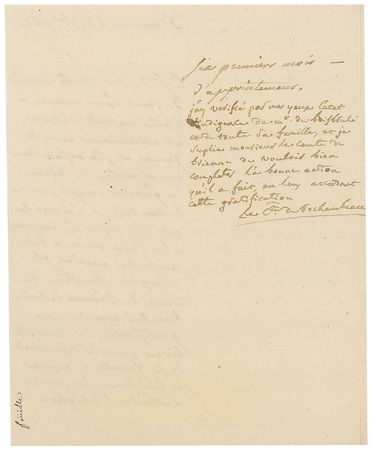 Lot #359 Jean-Baptiste de Rochambeau Autograph Endorsement - Image 2