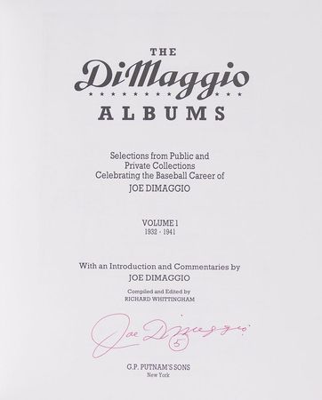 Lot #950 Joe DiMaggio Books - Image 1