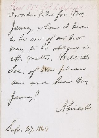 Lot #21 Abraham Lincoln: Lincoln rebuffed by his secretary of war - Image 2