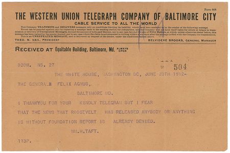 Lot #99 William H. Taft Typed Letter Signed - Image 4