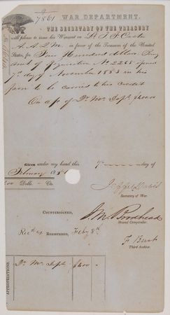 Lot #333 Jefferson Davis Signed Document - Image 2