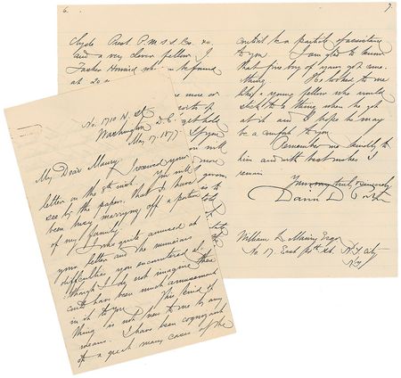 Lot #382 David D. Porter Handwritten Letter Signed - Image 1
