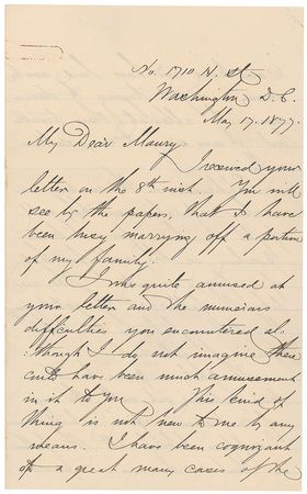 Lot #382 David D. Porter Handwritten Letter Signed - Image 2