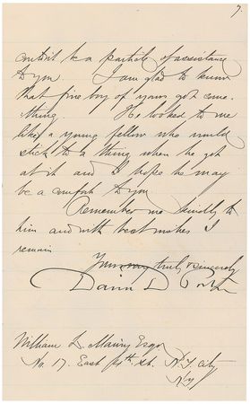 Lot #382 David D. Porter Handwritten Letter Signed - Image 8