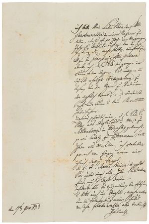 Lot #354 Joseph Radetzky von Radetz Handwritten Letter Signed - Image 1