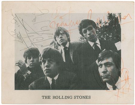 Lot #789 Rolling Stones: 1964 Decca Records promo card - Image 1