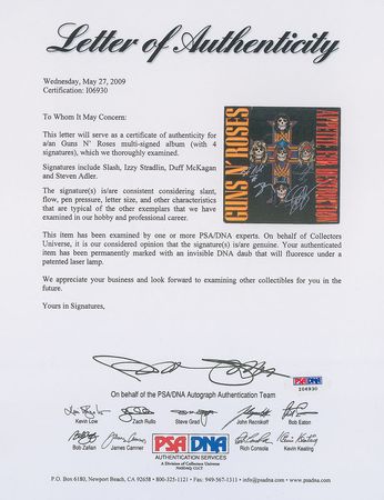 Lot #817 Guns N’ Roses Album - Image 2