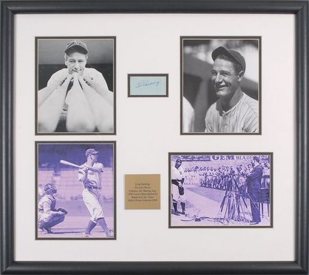 Lot #931 Lou Gehrig: Bold signature of New York?s Iron Horse - Image 1