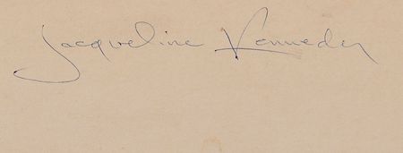 Lot #84 Jacqueline Kennedy Signed Photograph - Image 2