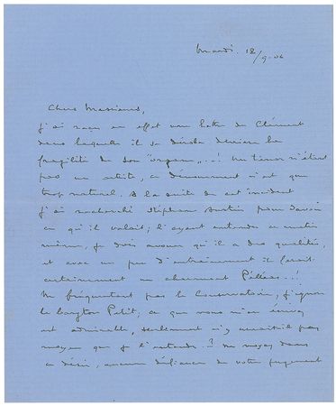 Lot #723 Claude Debussy: “The people who come out of the Conservatory are not exactly prepared to love my music!” - Image 1